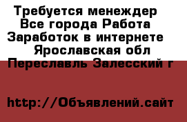 Требуется менеждер - Все города Работа » Заработок в интернете   . Ярославская обл.,Переславль-Залесский г.